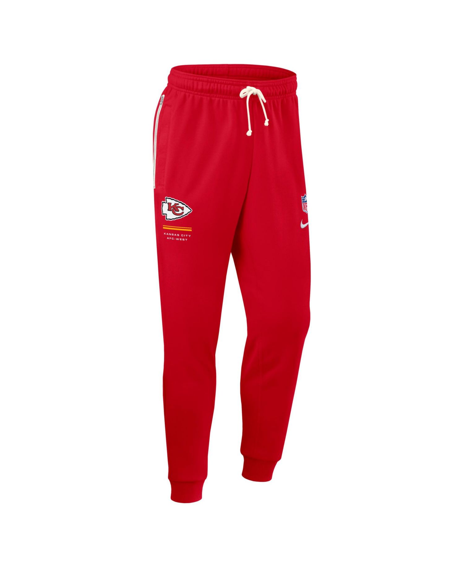 Men's Red Kansas City Chiefs Sideline Standard Issue Touchback Kick Dri-FIT Taper Pants