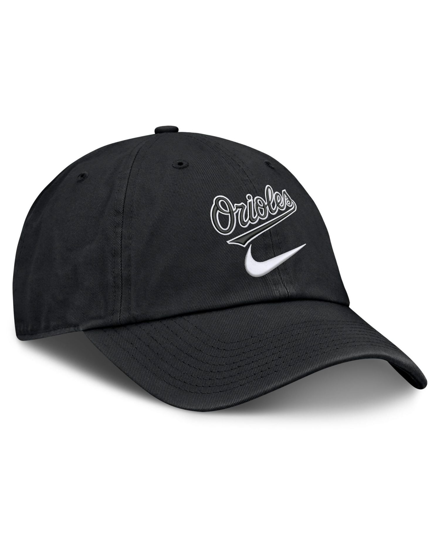 Men's Black Baltimore Orioles Primetime Club Adjustable Hat
