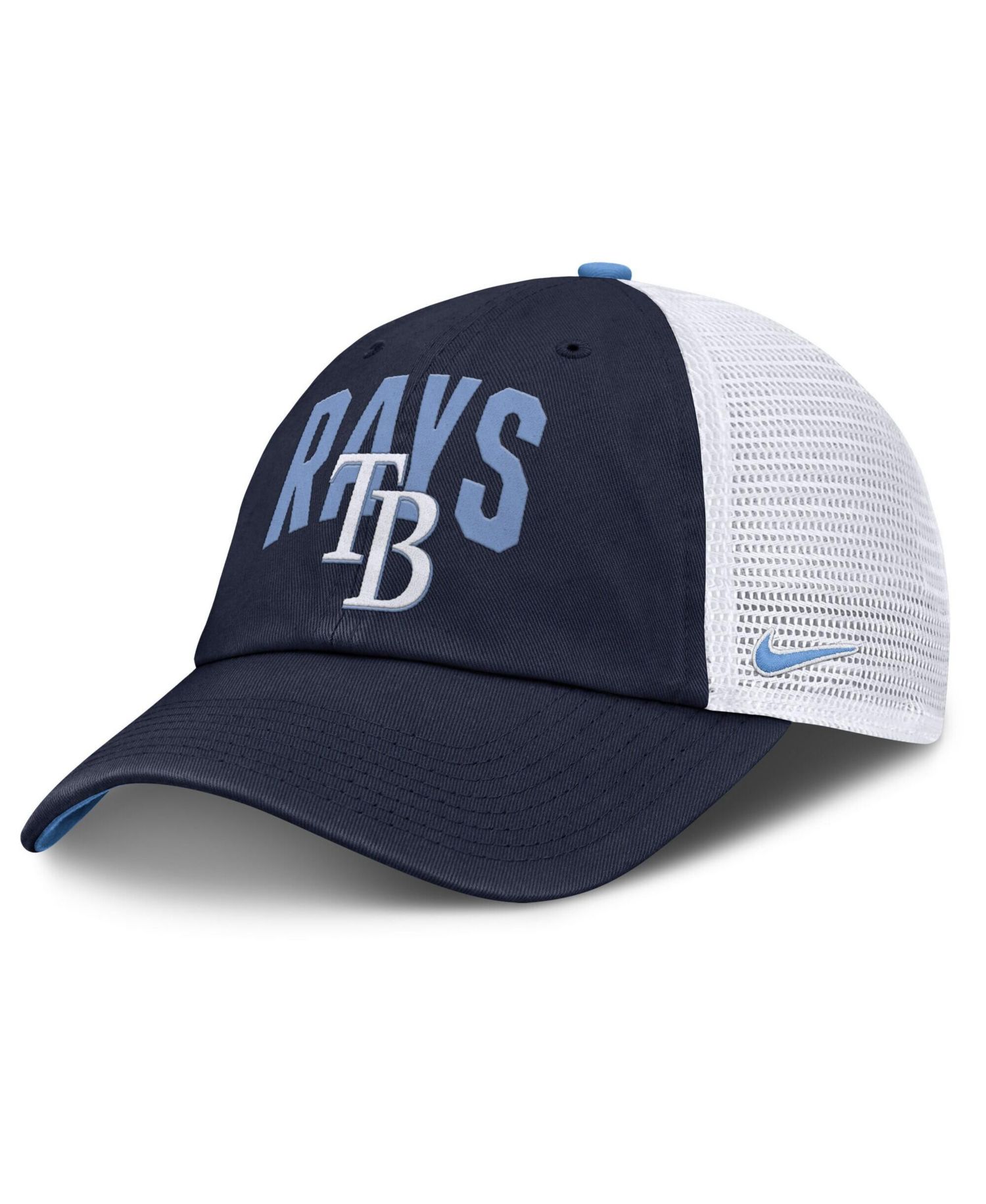 Men's Navy Tampa Bay Rays Primetime Club Adjustable Trucker Hat