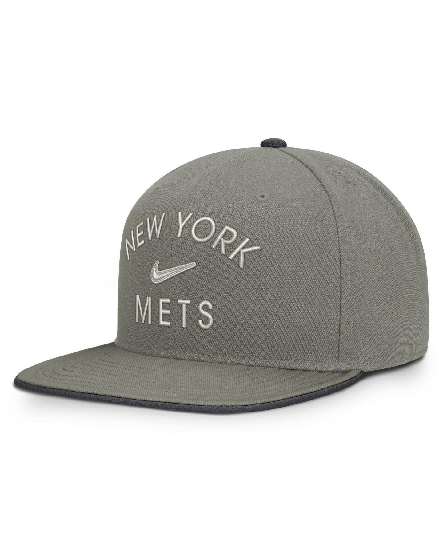 Мужская кепка Nike Olive New York Mets Pro Dri-FIT Snapback Hat — фото 3