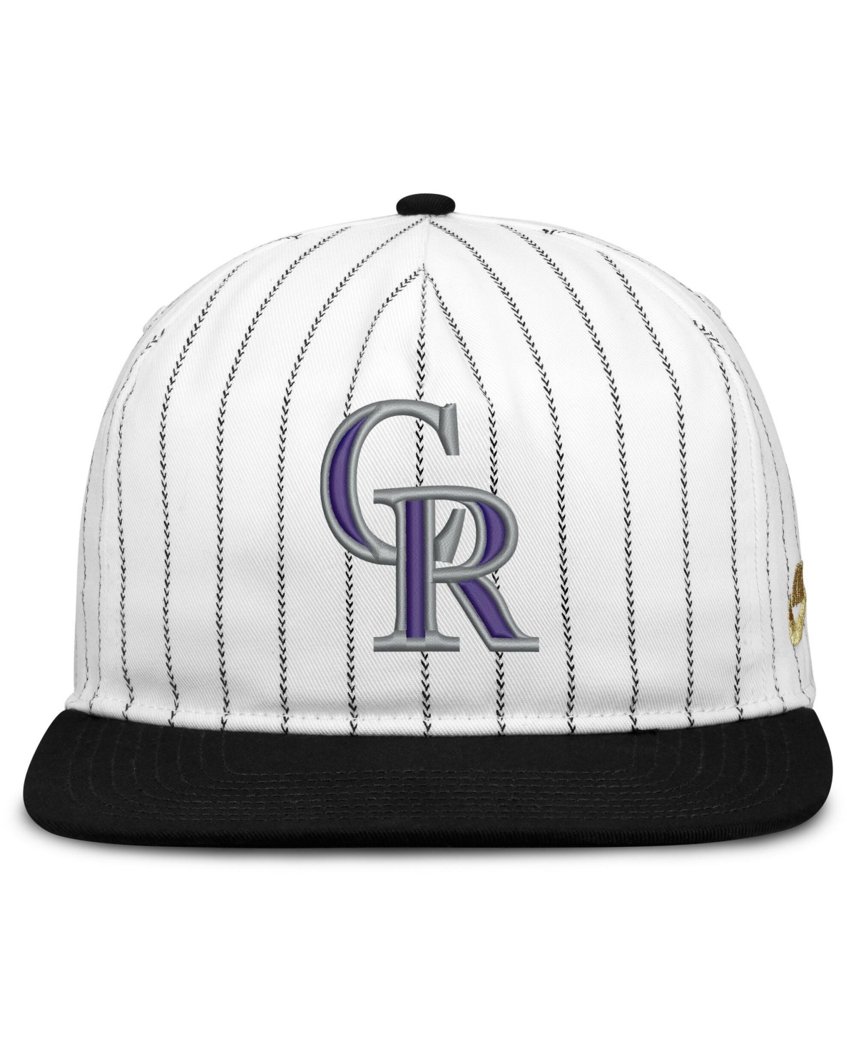 Nike Men's White/Black Colorado Rockies Cooperstown Collection Pro Adjustable Hat