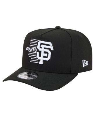 Men's Black San Francisco Giants Motion A-Frame 9FIFTY Snapback Hat