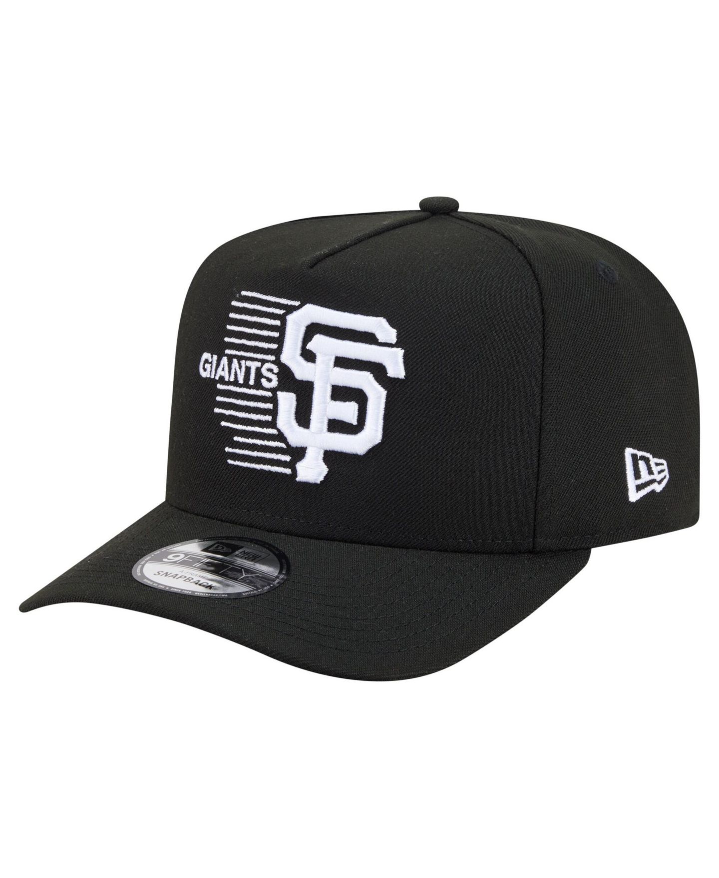 Мужская кепка New Era Black San Francisco Giants Motion A-Frame 9FIFTY Snapback Hat — фото 1