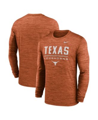 Men's Texas Orange Texas Longhorns Sideline Velocity Dri-FIT Long Sleeve T-Shirt