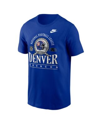 Men's Royal Denver Broncos Rewind Team Spirit Essential Cotton T-Shirt