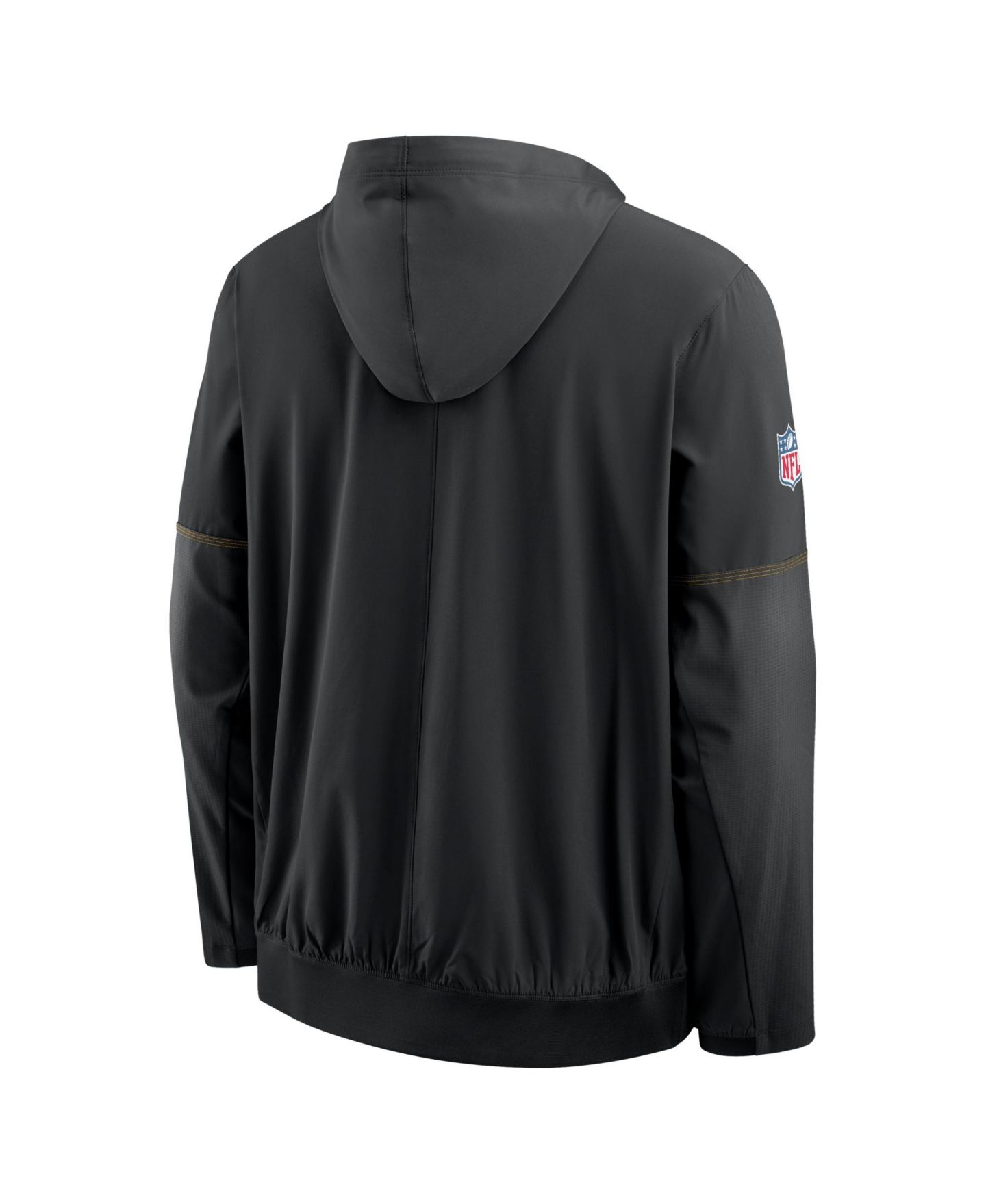 Мужское худи Nike Black Pittsburgh Steelers Sideline Logo Glory Anorak Half-Zip — фото 3