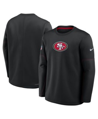 Men's Black San Francisco 49ers Sideline Coaches Team Present Midweight Therma-FIT Sweatshirt