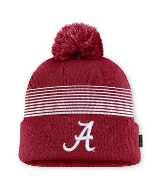 Men's and Women's Crimson Alabama Crimson Tide 2026 On-Field Cuffed Knit Pom Hat