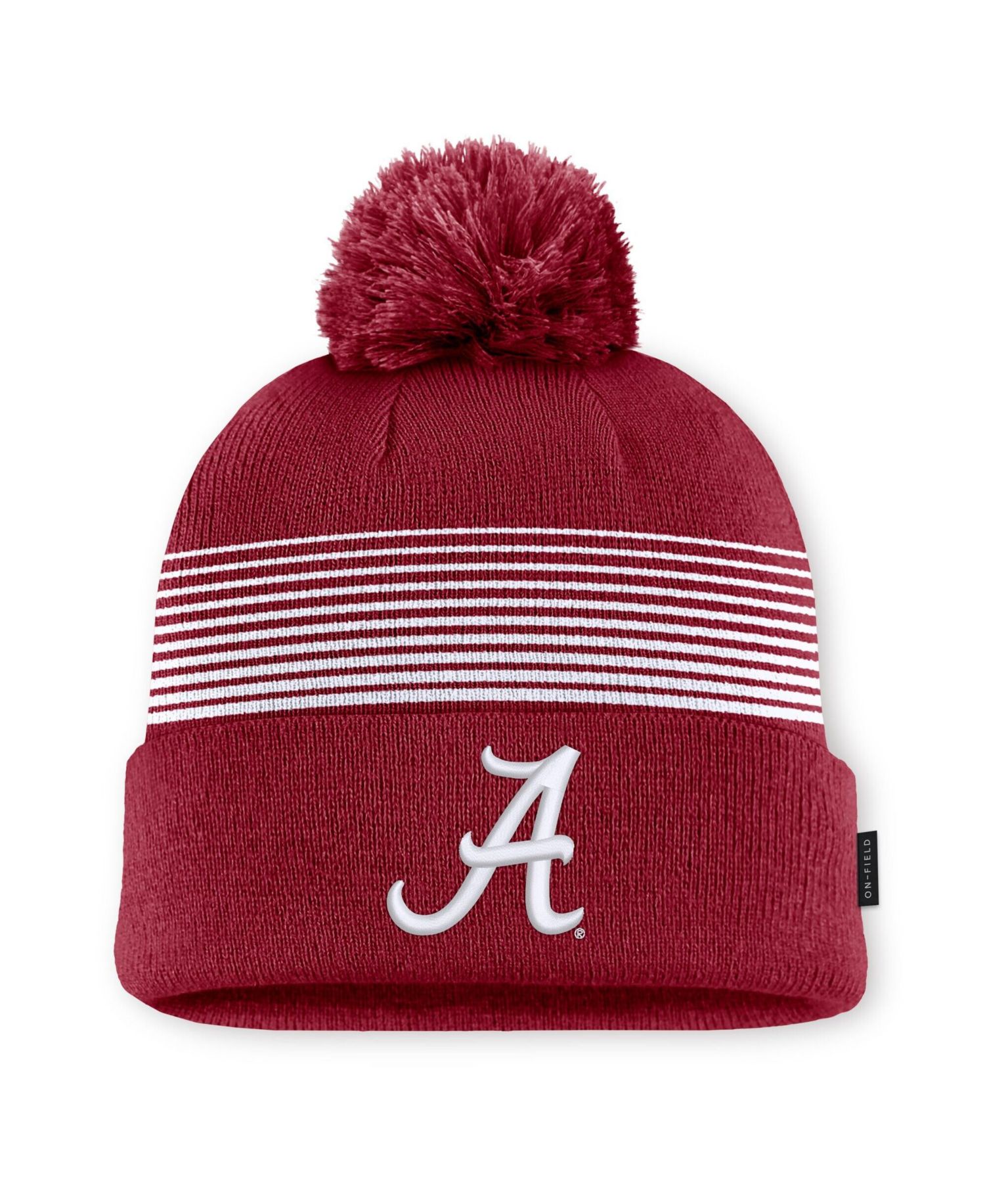 Men's and Women's Crimson Alabama Crimson Tide 2026 On-Field Cuffed Knit Pom Hat