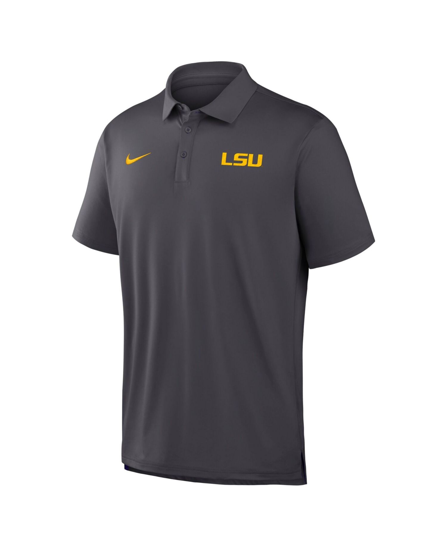Men's Anthracite LSU Tigers 2026 Sideline Tour Dri-FIT Polo Shirt