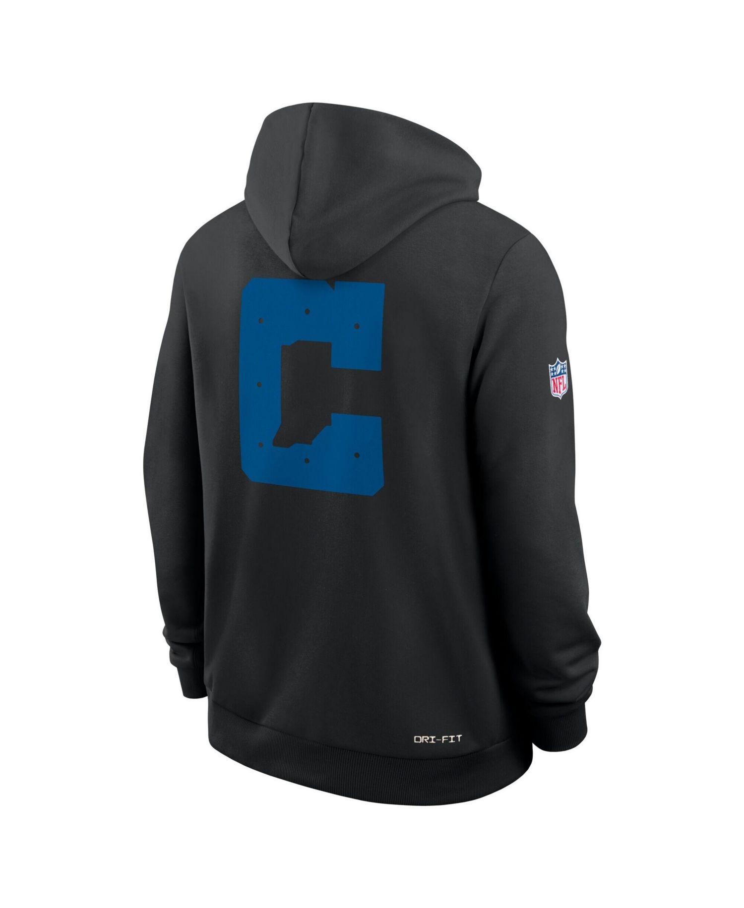 Men's Black Indianapolis Colts Standard Issue Replay Officials Alternate Dri-FIT Hoodie