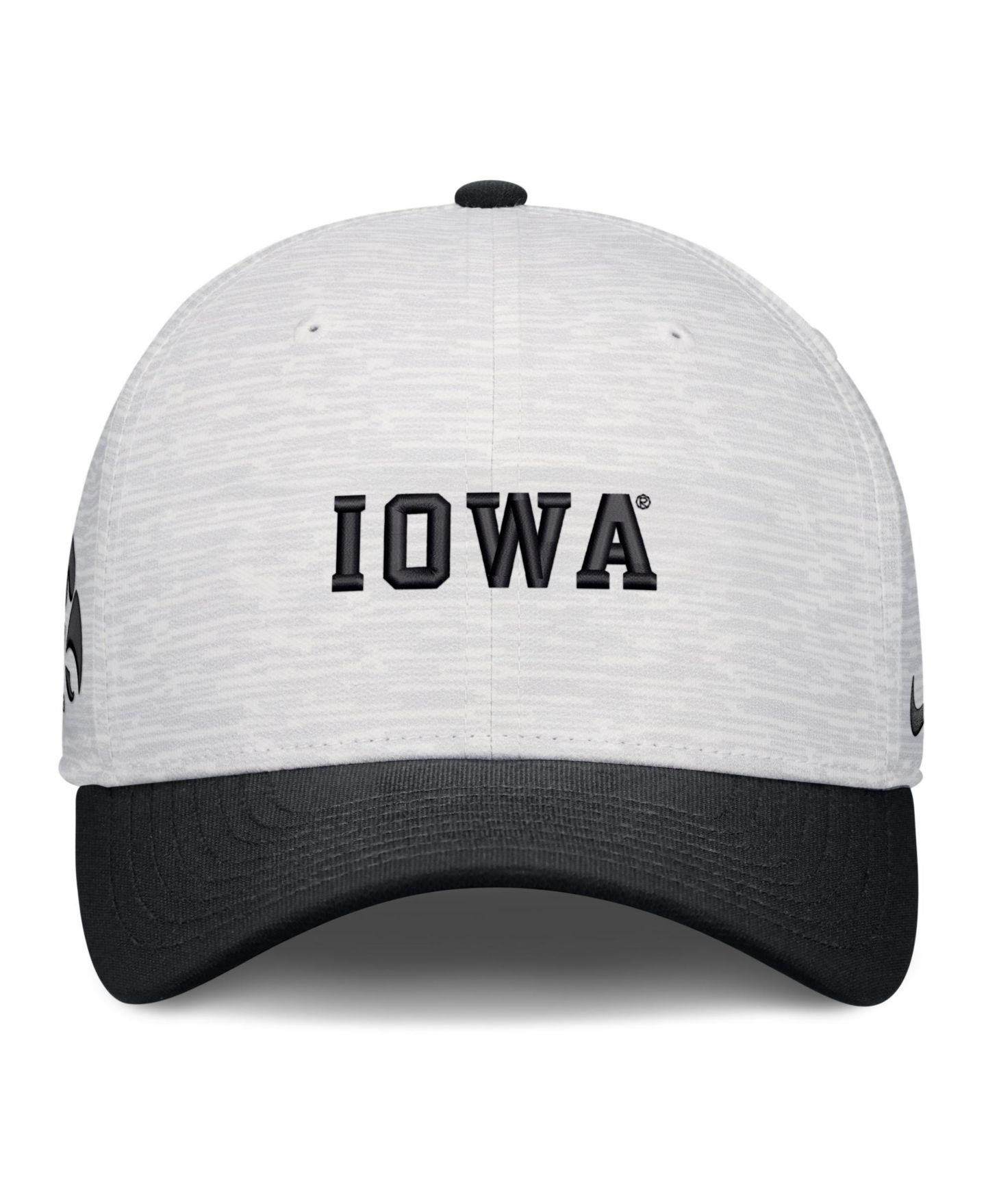Кепка Nike White/Black Iowa Hawkeyes Primetime Rise Adjustable Hat — фото 2
