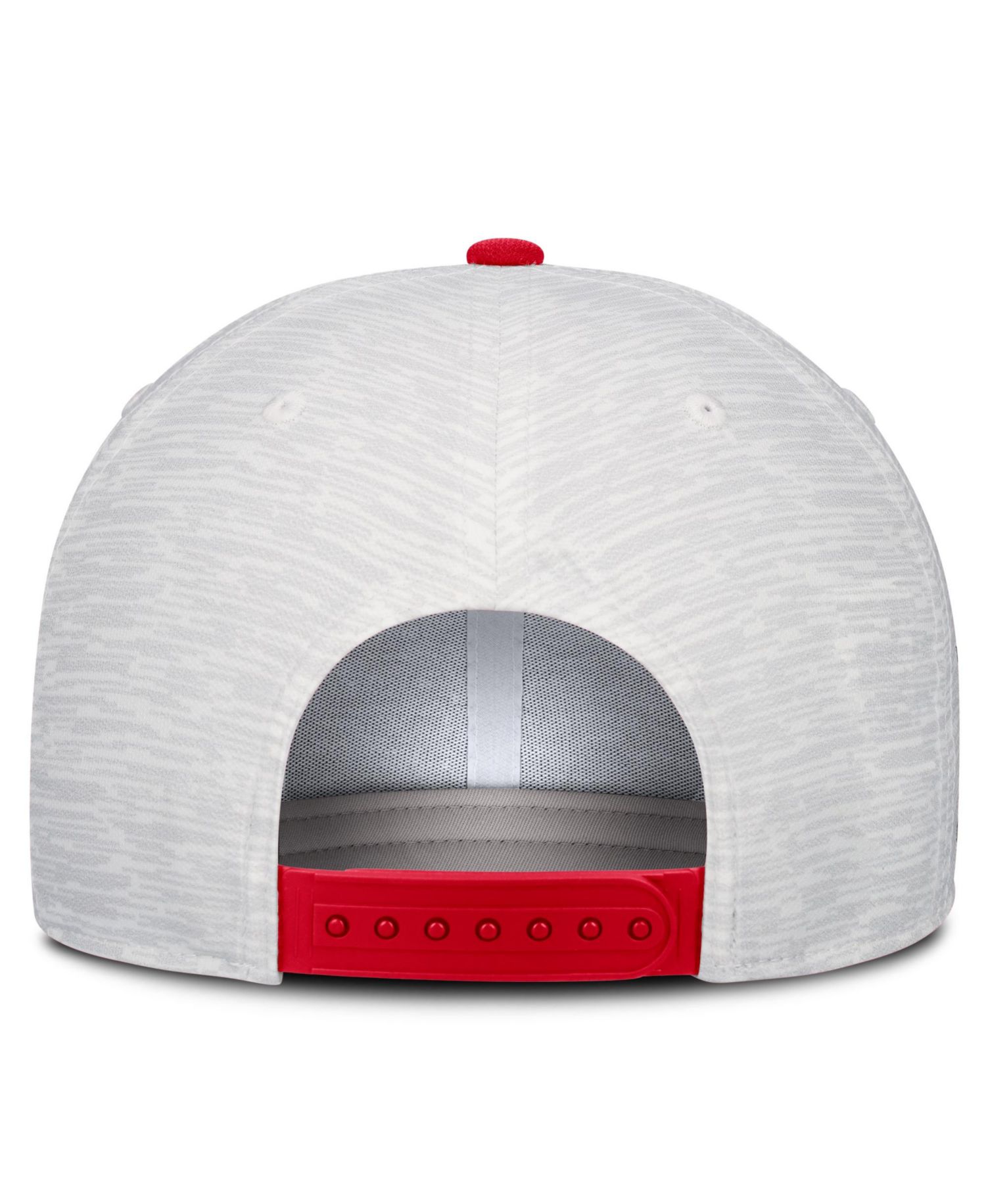 Men's and Women's White/Red Georgia Bulldogs Primetime Rise Adjustable Hat