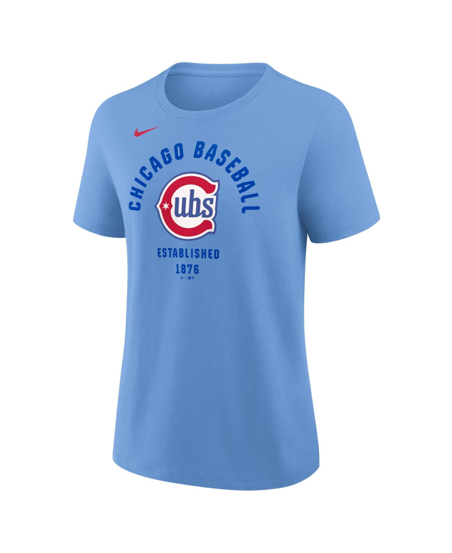 Women's Light Blue Chicago Cubs Alternate T-Shirt