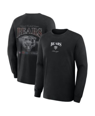 Men's Black Chicago Bears Midnight Falls Long Sleeve T-Shirt