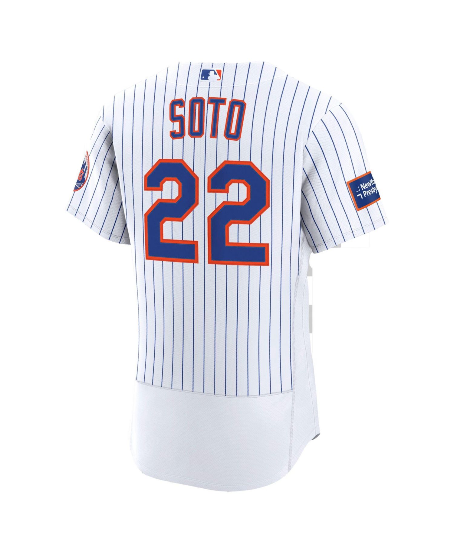 Men's Juan Soto White New York Mets Home Authentic Sponsor Patch Jersey
