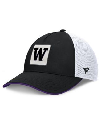 Men's Black Washington Huskies 5-Panel Matter Flex Hat