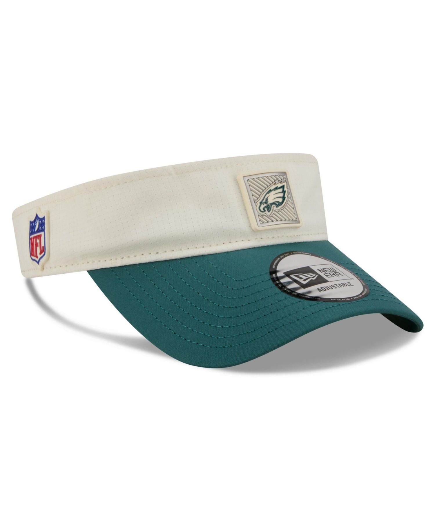 Men's Cream/Midnight Green Philadelphia Eagles 2026 NFL Training Camp Adjustable Visor