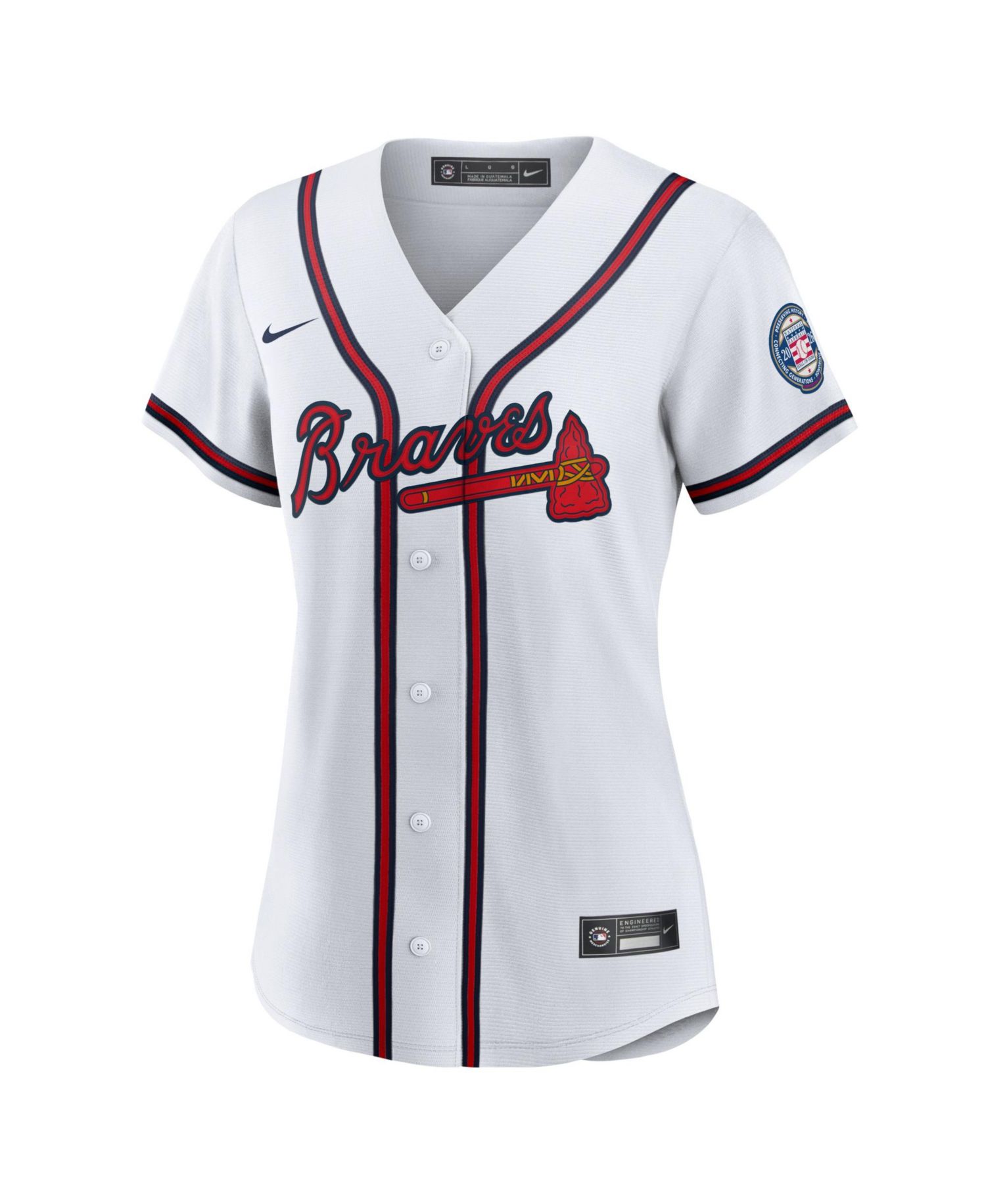 Women's Andruw Jones White Atlanta Braves 2026 Baseball Hall of Fame Retired Player Replica Jersey
