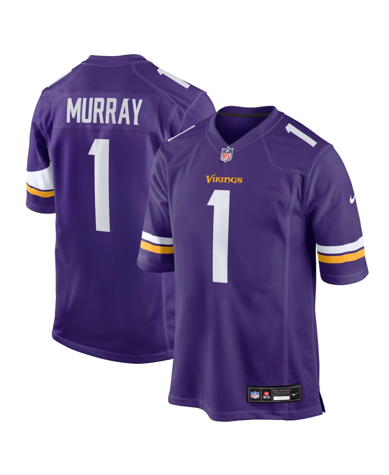 Men's Kyler Murray Purple Minnesota Vikings Game Jersey