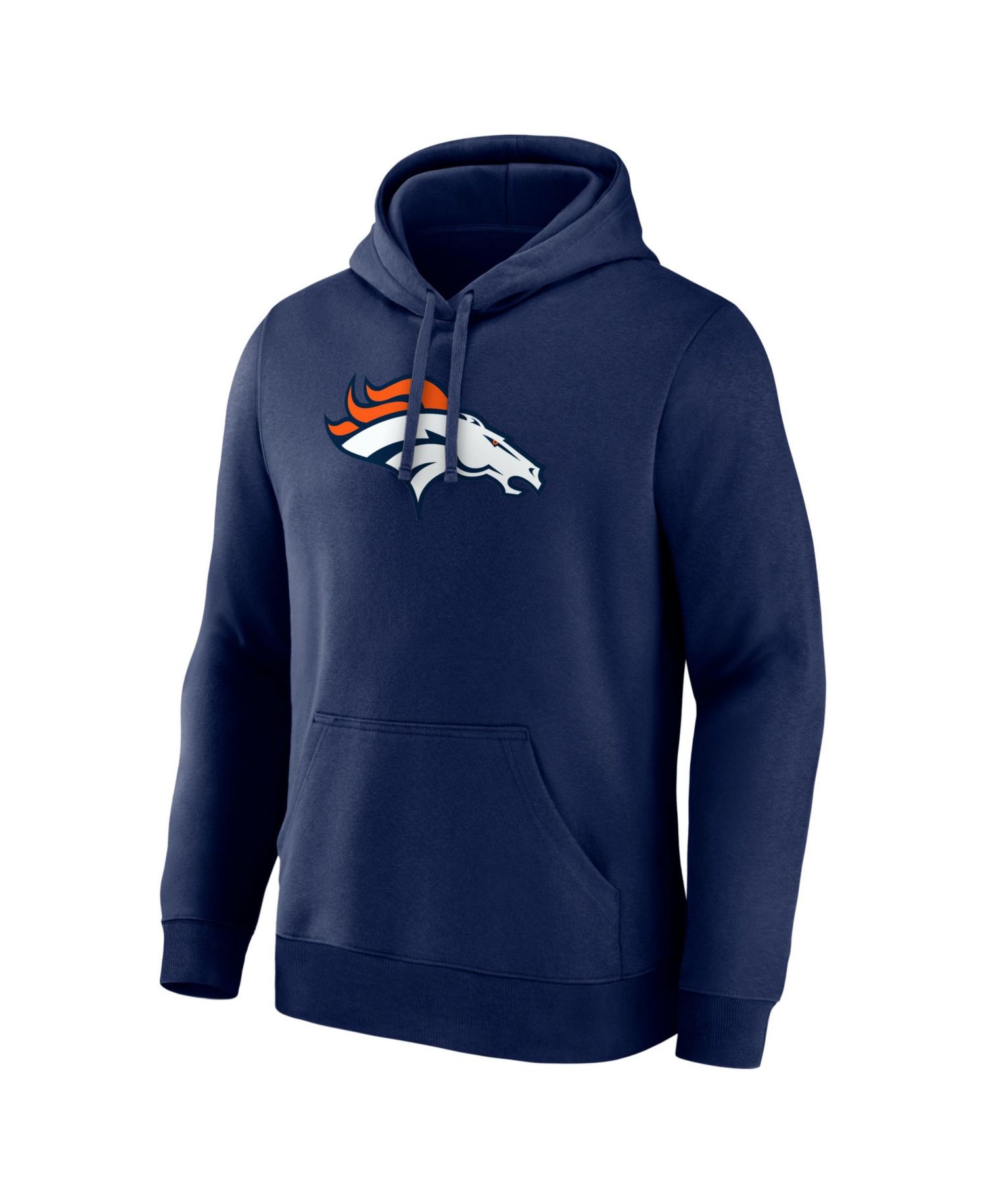 Men's Navy Denver Broncos Primary Logo Hoodie