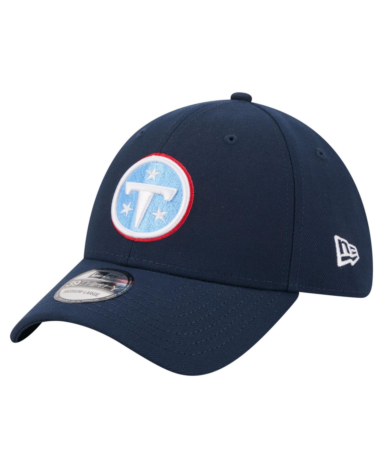 Men's Navy Tennessee Titans Core Team 39THIRTY Flex Hat