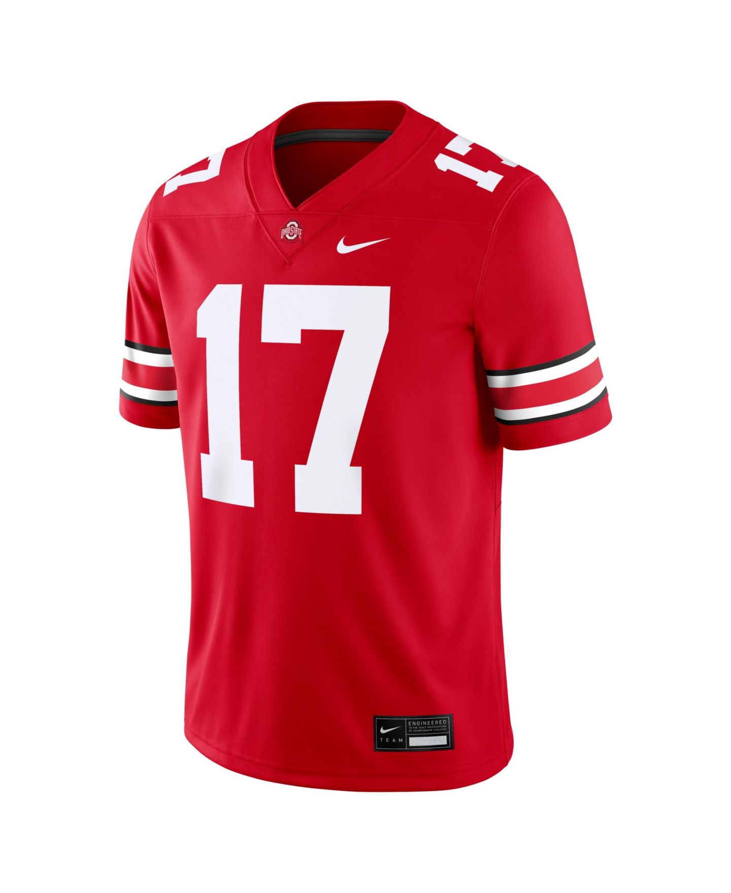 Мужской топ Nike Carnell Tate Scarlet Ohio State Buckeyes Game Jersey — фото 2