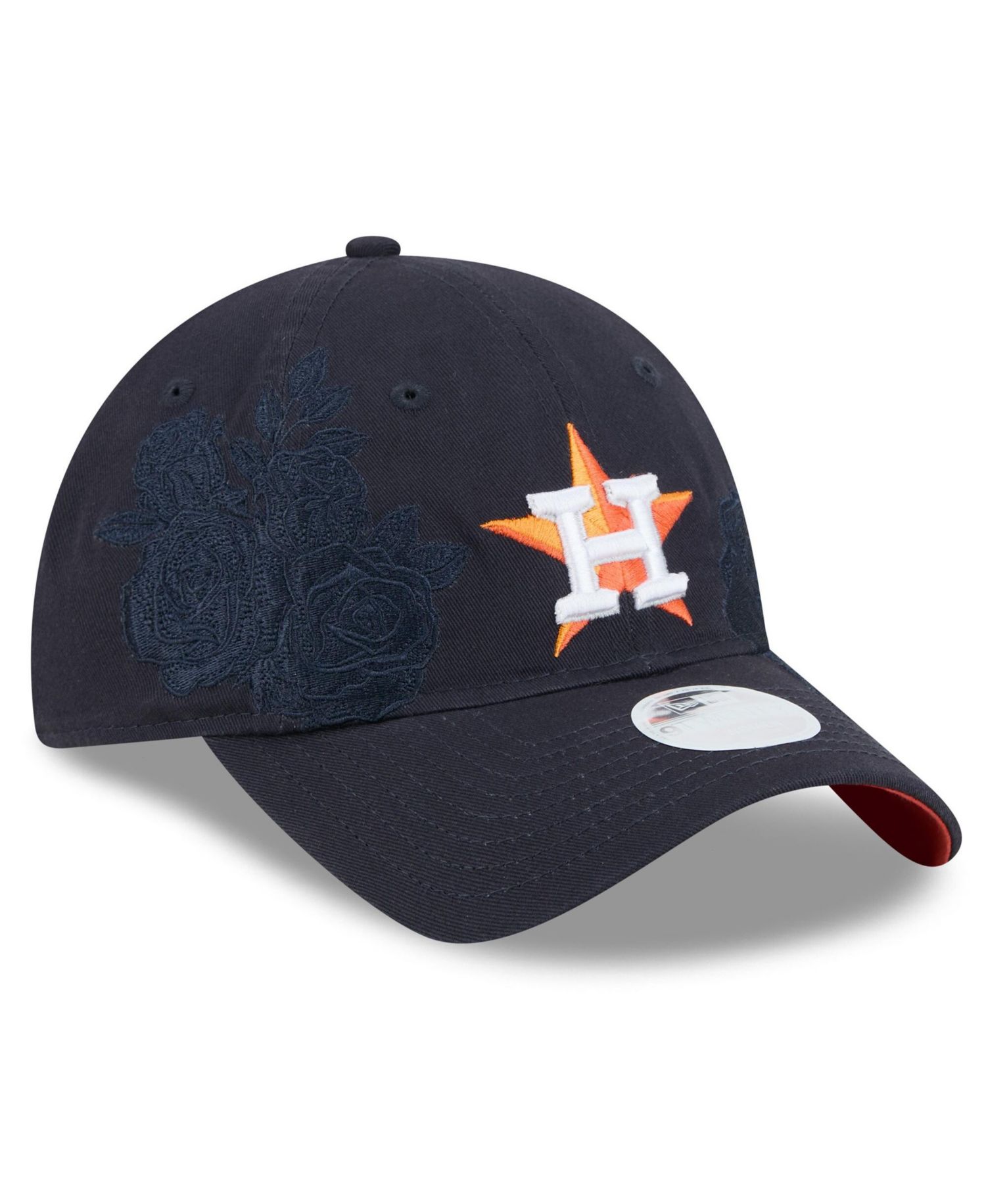 Women's Navy Houston Astros Roses 9TWENTY Adjustable Hat
