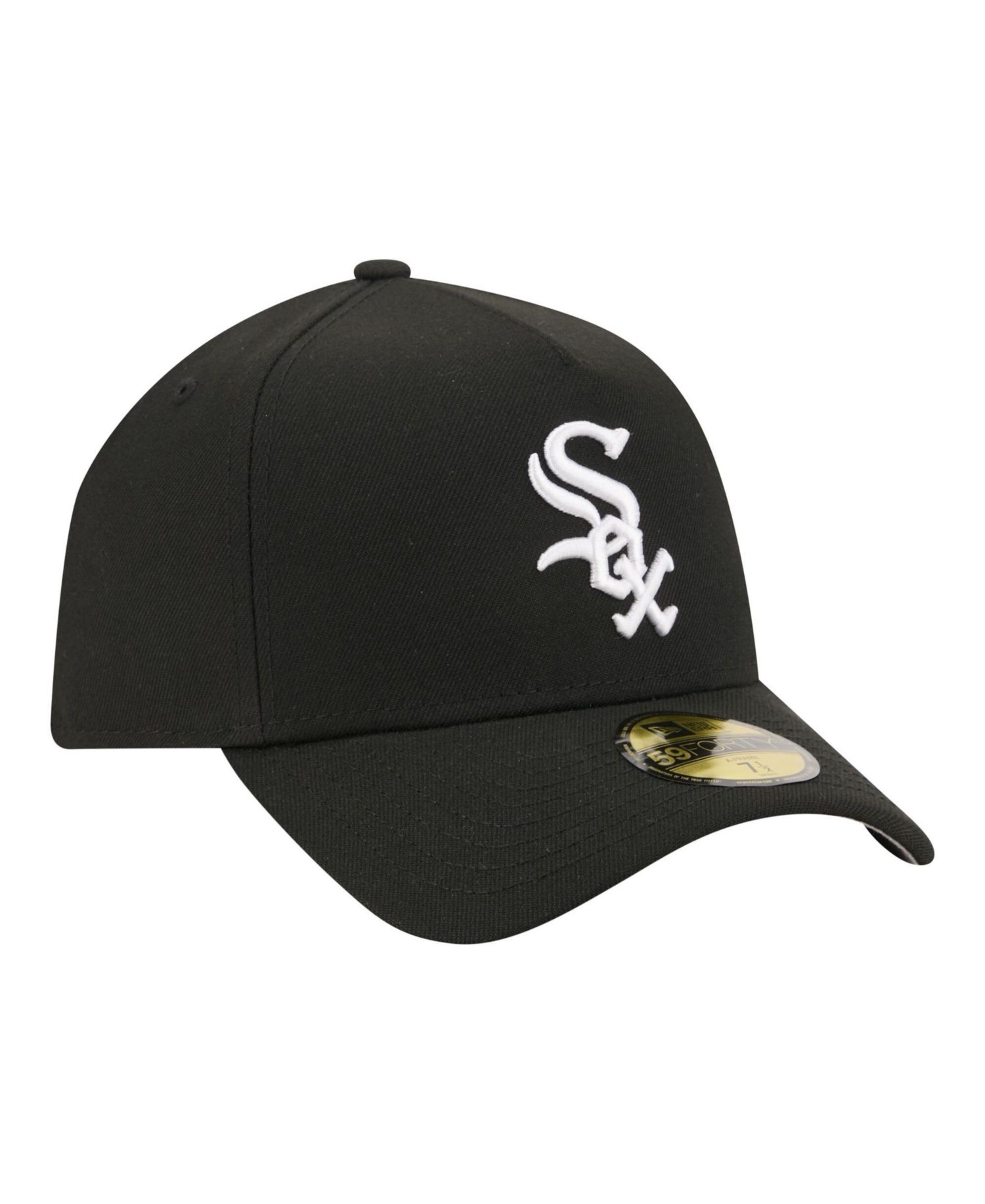 Men's Black Chicago White Sox A-Frame 59FORTY Fitted Hat