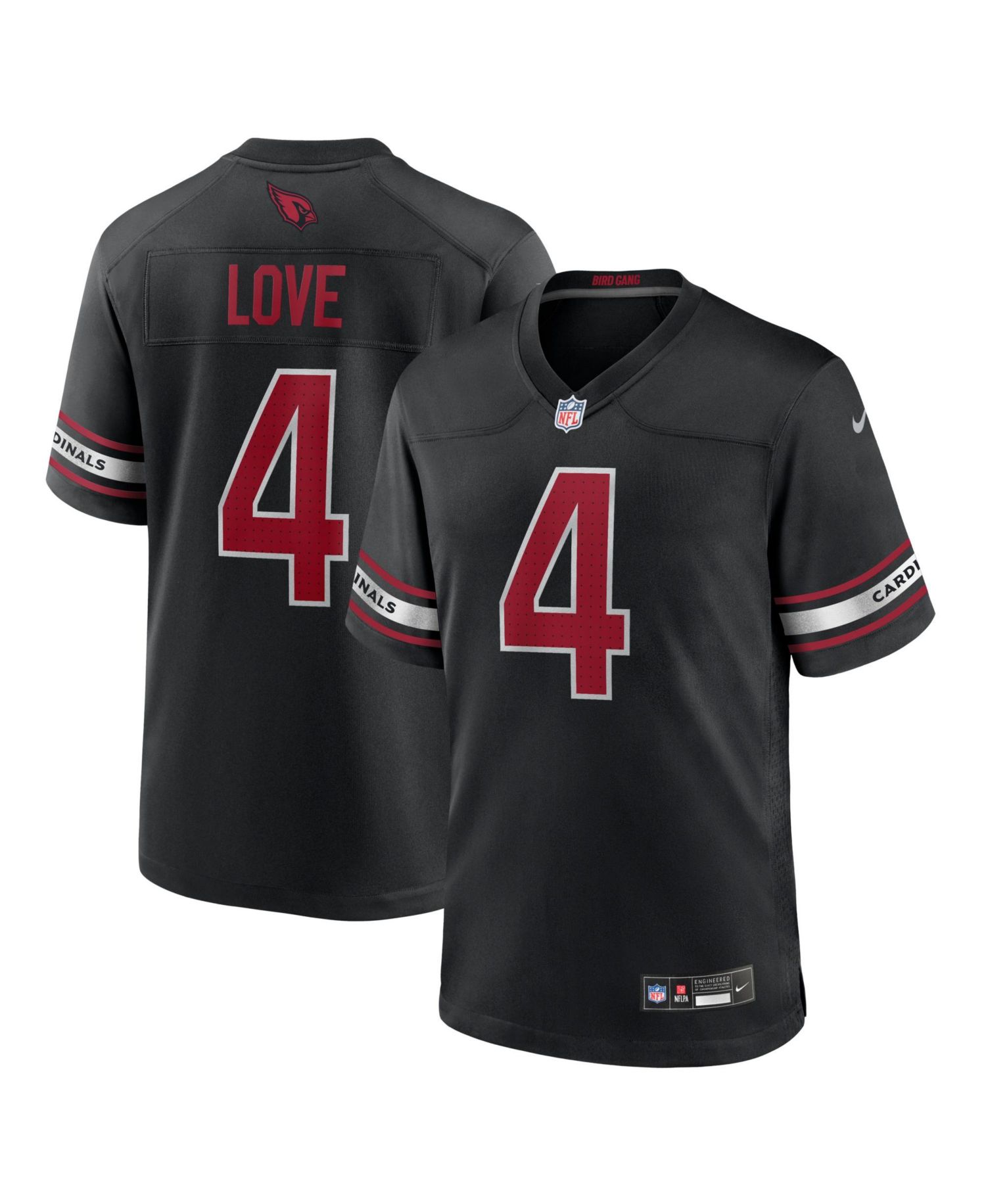 Men's Jeremiyah Love Black Arizona Cardinals Alternate Game Player Jersey
