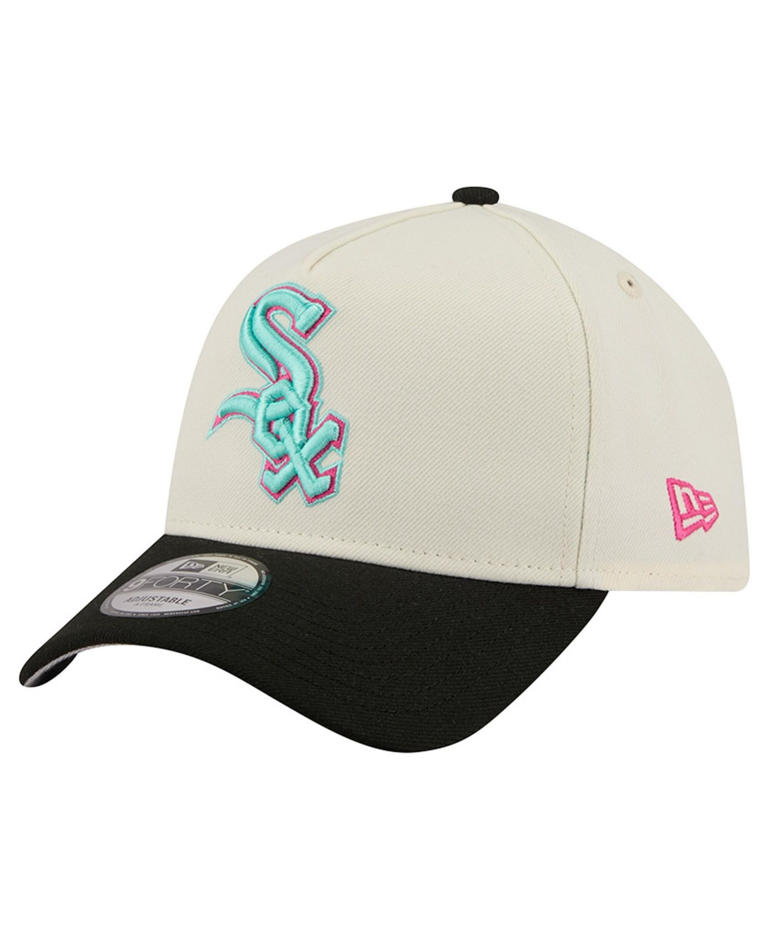 Men's Cream Chicago White Sox Stadium Chrome 9FORTY A-Frame Adjustable Hat
