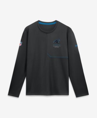 Men's Black Carolina Panthers Sideline Coaches UV Dri-FIT Long Sleeve Shirt