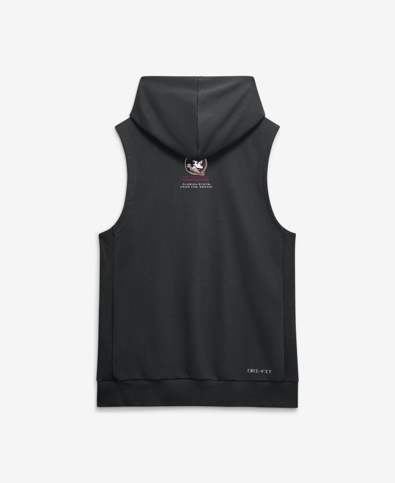Men's Black Florida State Seminoles 2026 Sideline Sleeveless Dri-FIT Hoodie