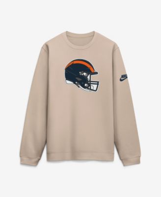 Men's Sand Chicago Bears I-Formation Rewind Club Crew Sweatshirt