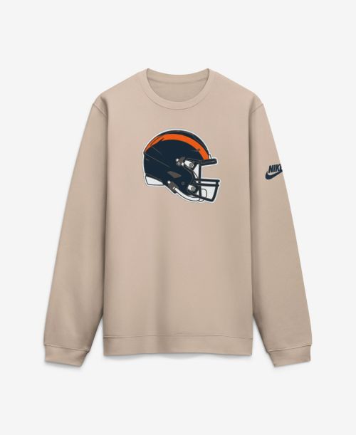 Men's Sand Chicago Bears I-Formation Rewind Club Crew Sweatshirt