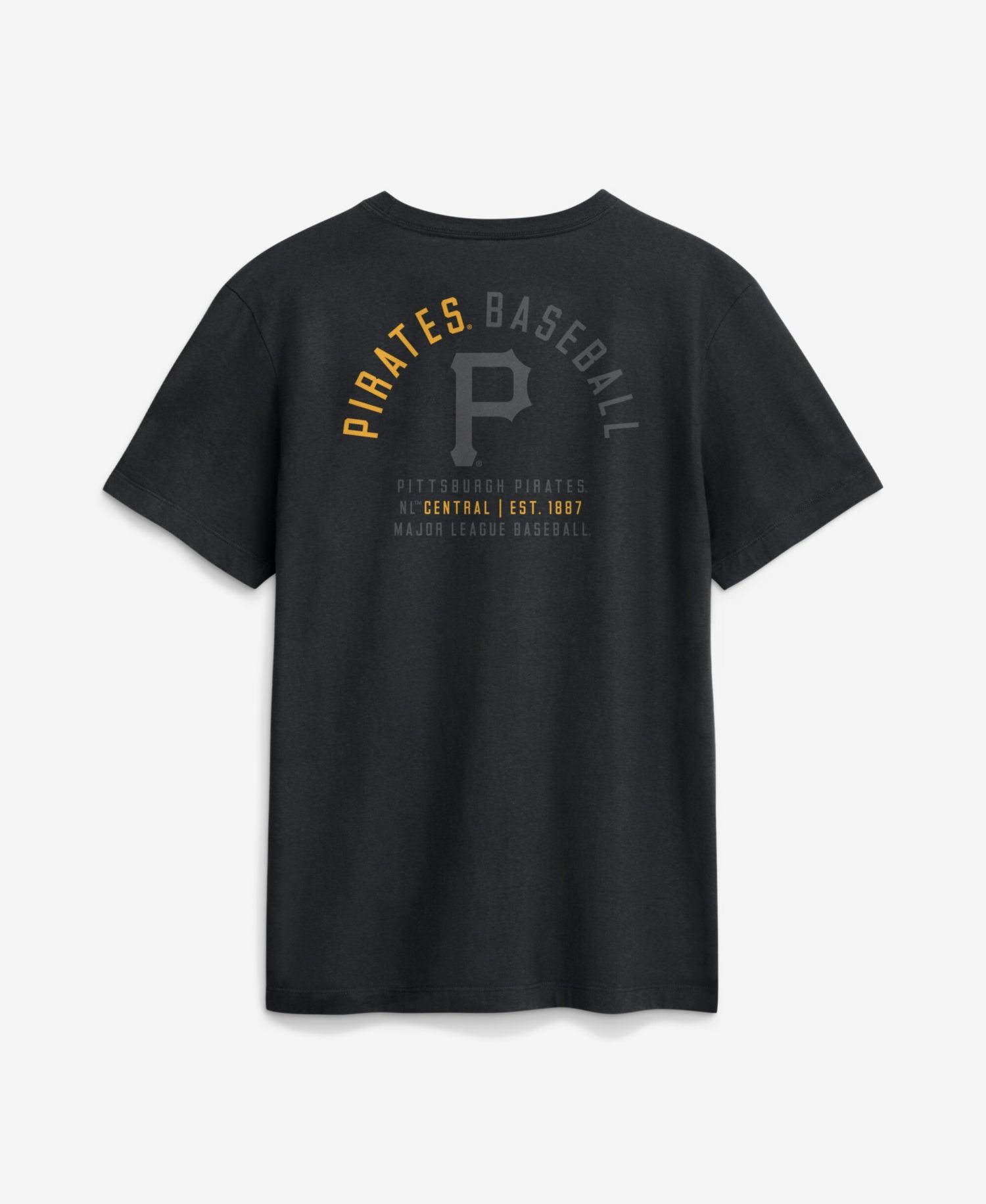Men's Black Pittsburgh Pirates Split Logo T-Shirt