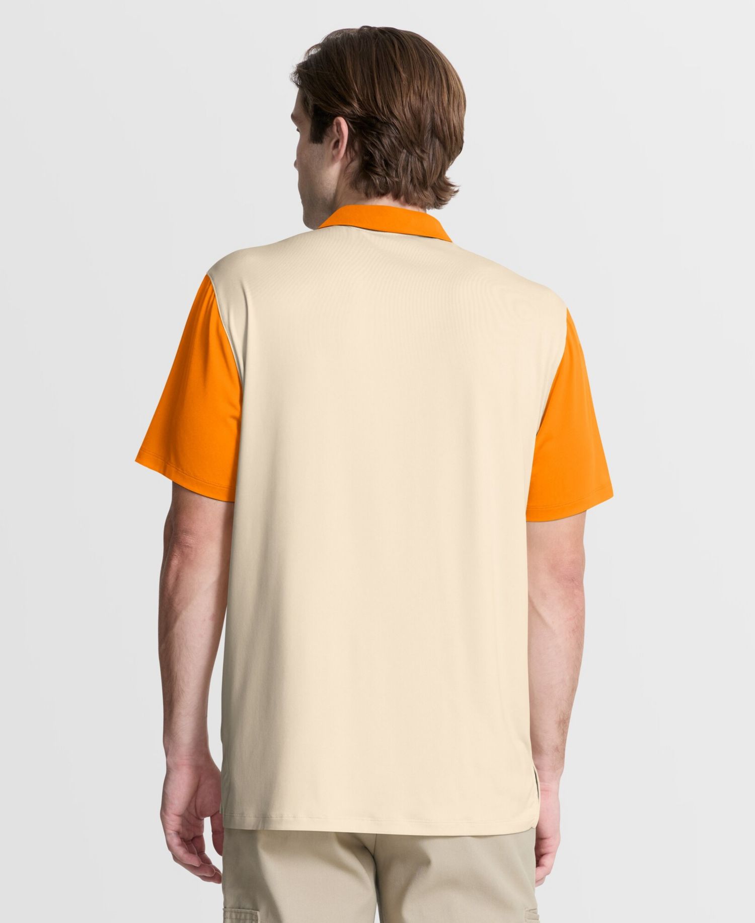 Men's Natural/Tennessee Orange Tennessee Volunteers Vapor Primary Logo Dri-FIT Polo Shirt