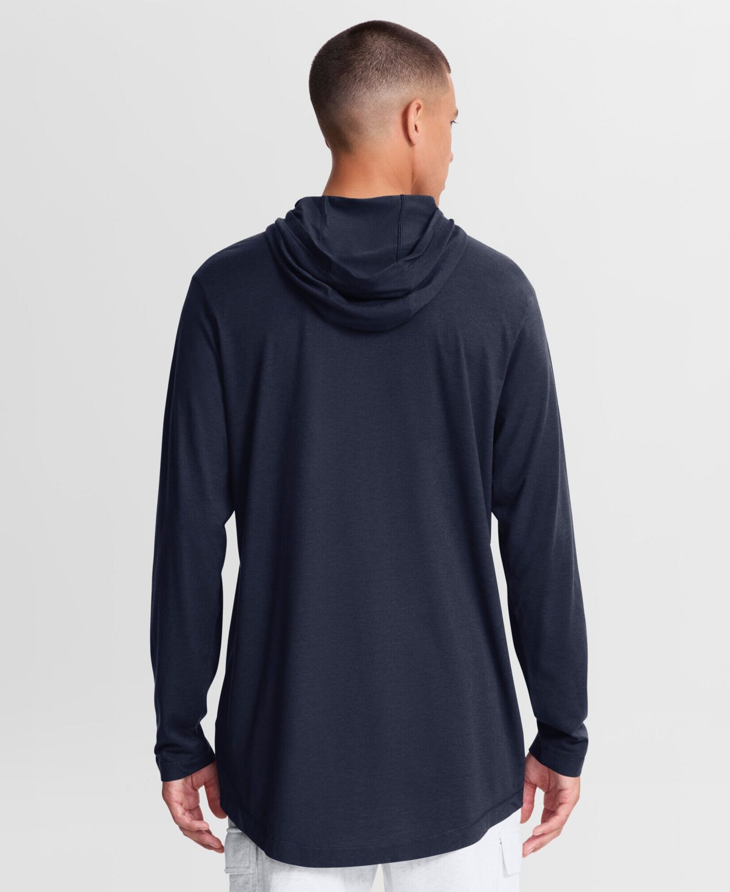 Men's Navy Penn State Nittany Lions Primetime Arch Tri-Blend Dri-FIT Long Sleeve Hooded T-Shirt