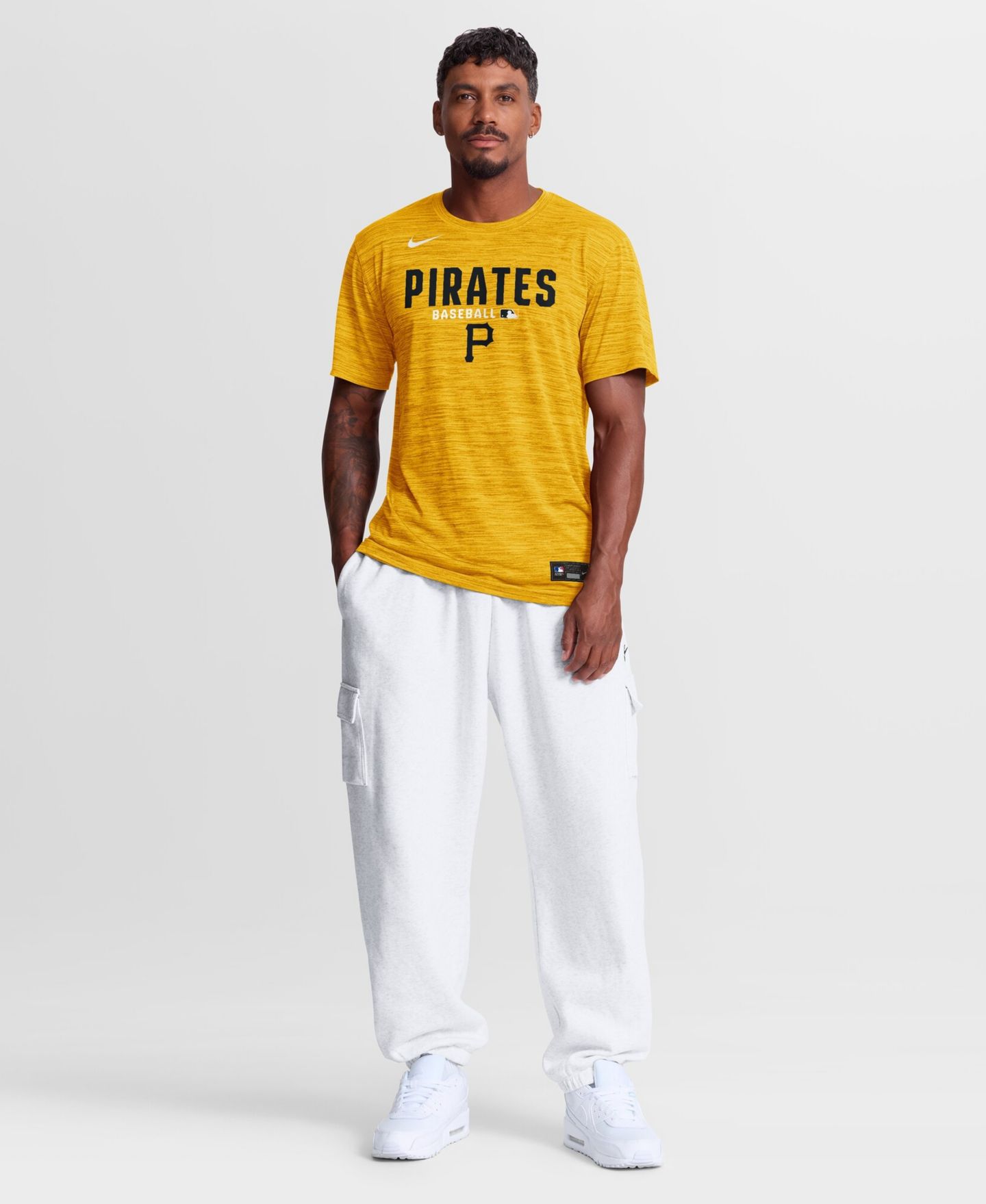 Мужская футболка Nike Gold Pittsburgh Pirates Authentic Collection Velocity Dri-FIT — фото 5
