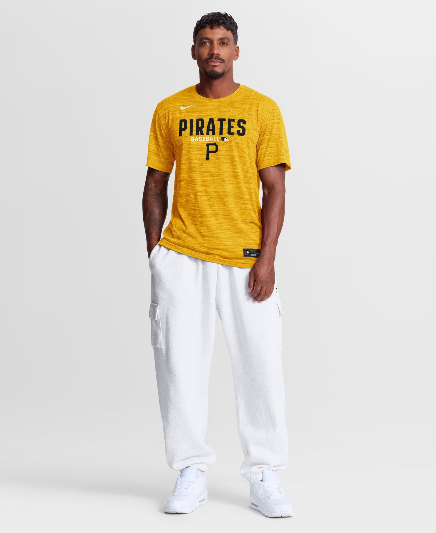 Men's Gold Pittsburgh Pirates Authentic Collection Velocity Dri-FIT T-Shirt