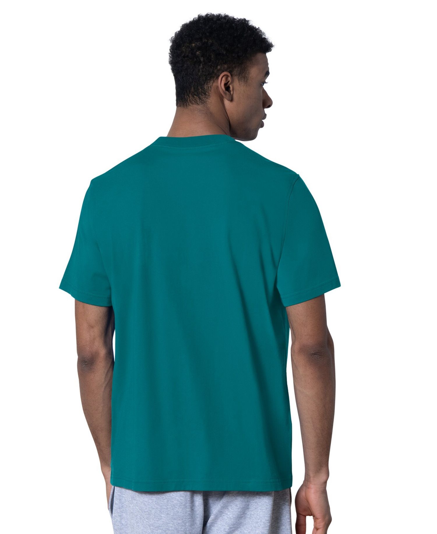 Men's 2-Pack Aqua/Gray Miami Dolphins Throwback Logo T-Shirt Set
