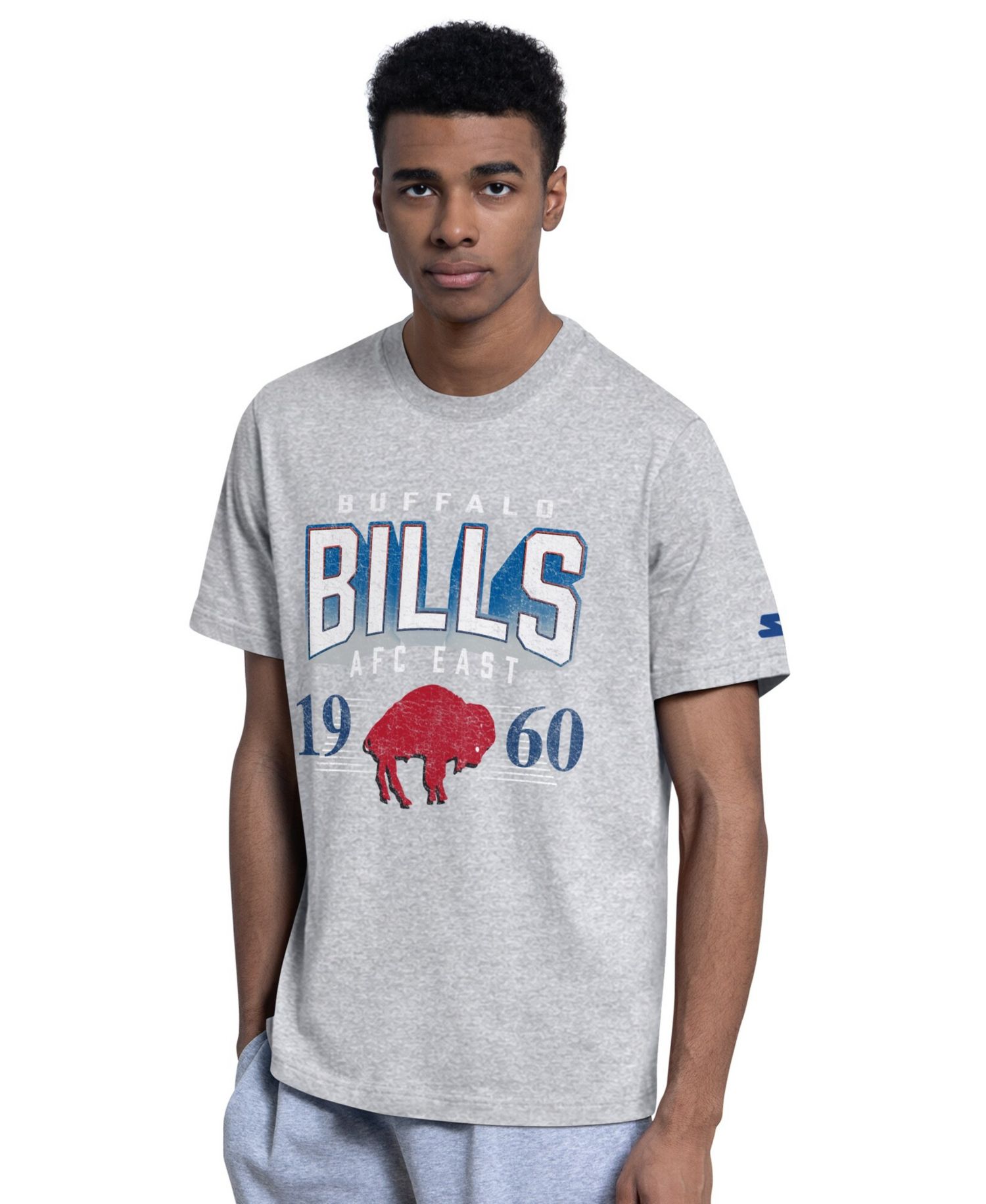 Men's 2-Pack Royal/Gray Buffalo Bills Throwback Logo T-Shirt Set