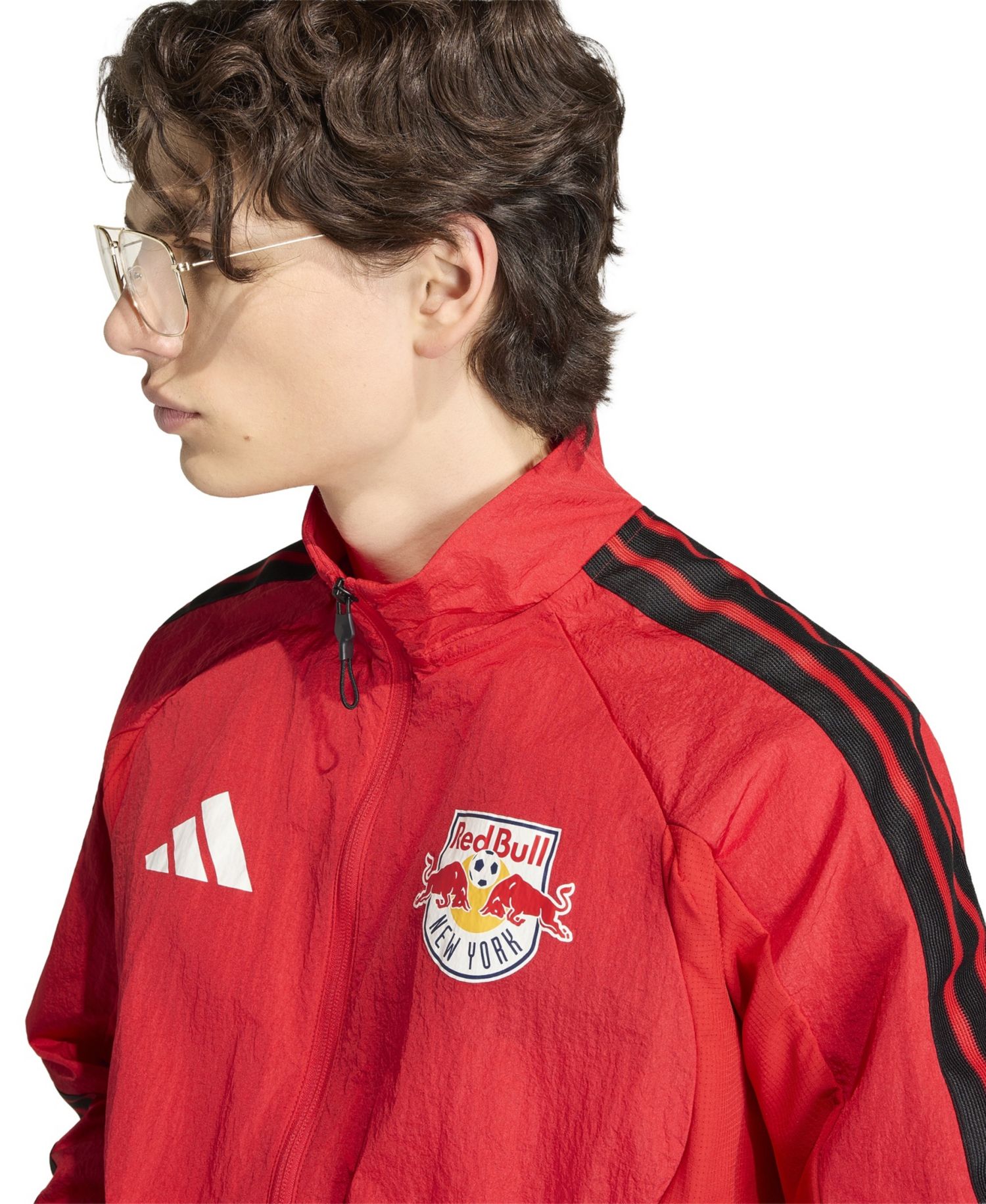 Men's Red New York Red Bulls 2026 Anthem Raglan Full-Zip Jacket