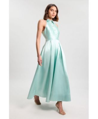 Women's Twill Collared Maxi Dress