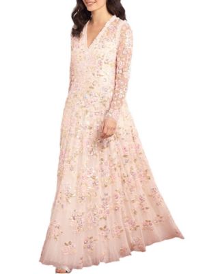 Women's Sequin Paradise V-Neck Gown