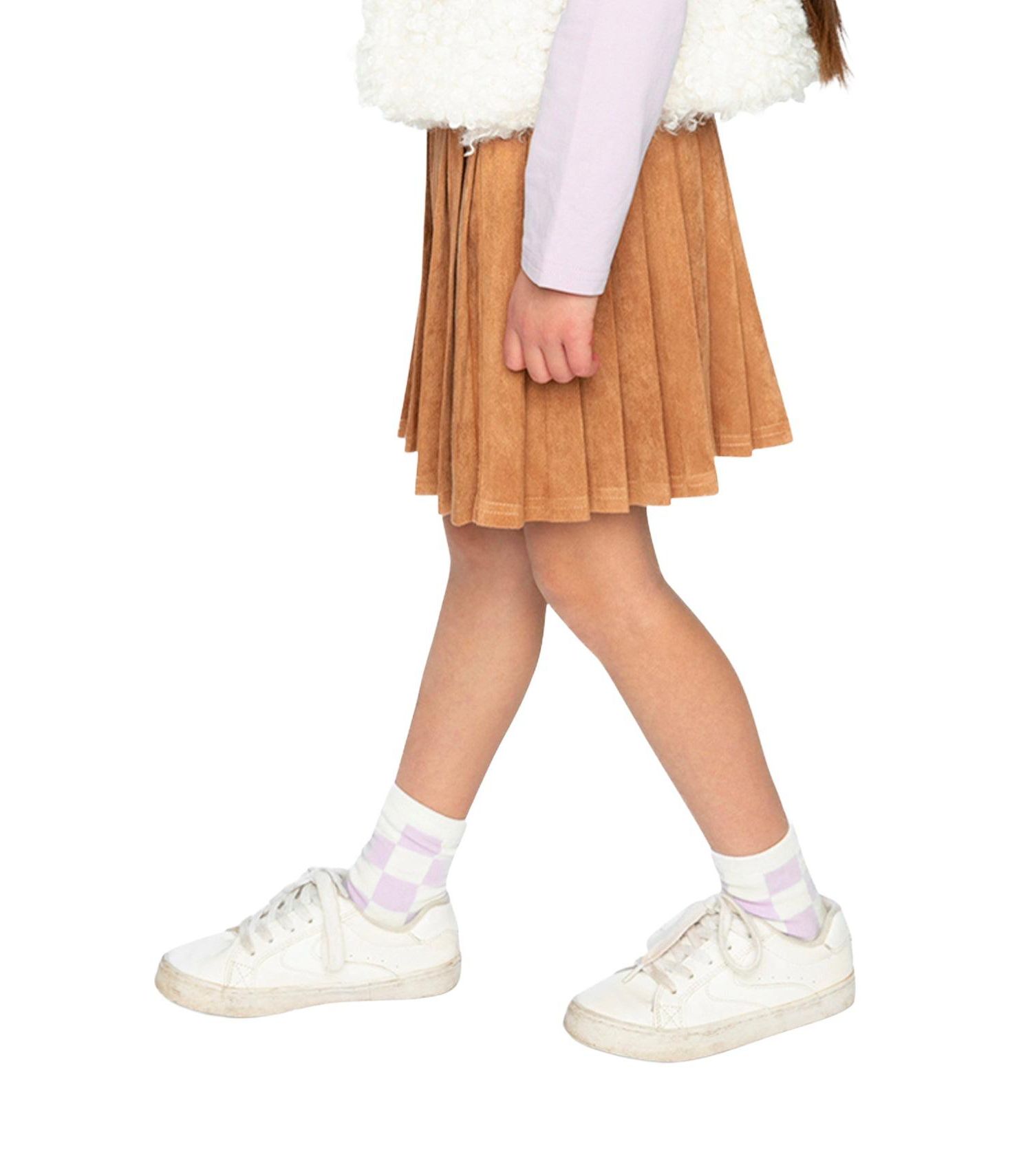 Little and Big Girl ( size 6 to 12 ) Pleated Skirt