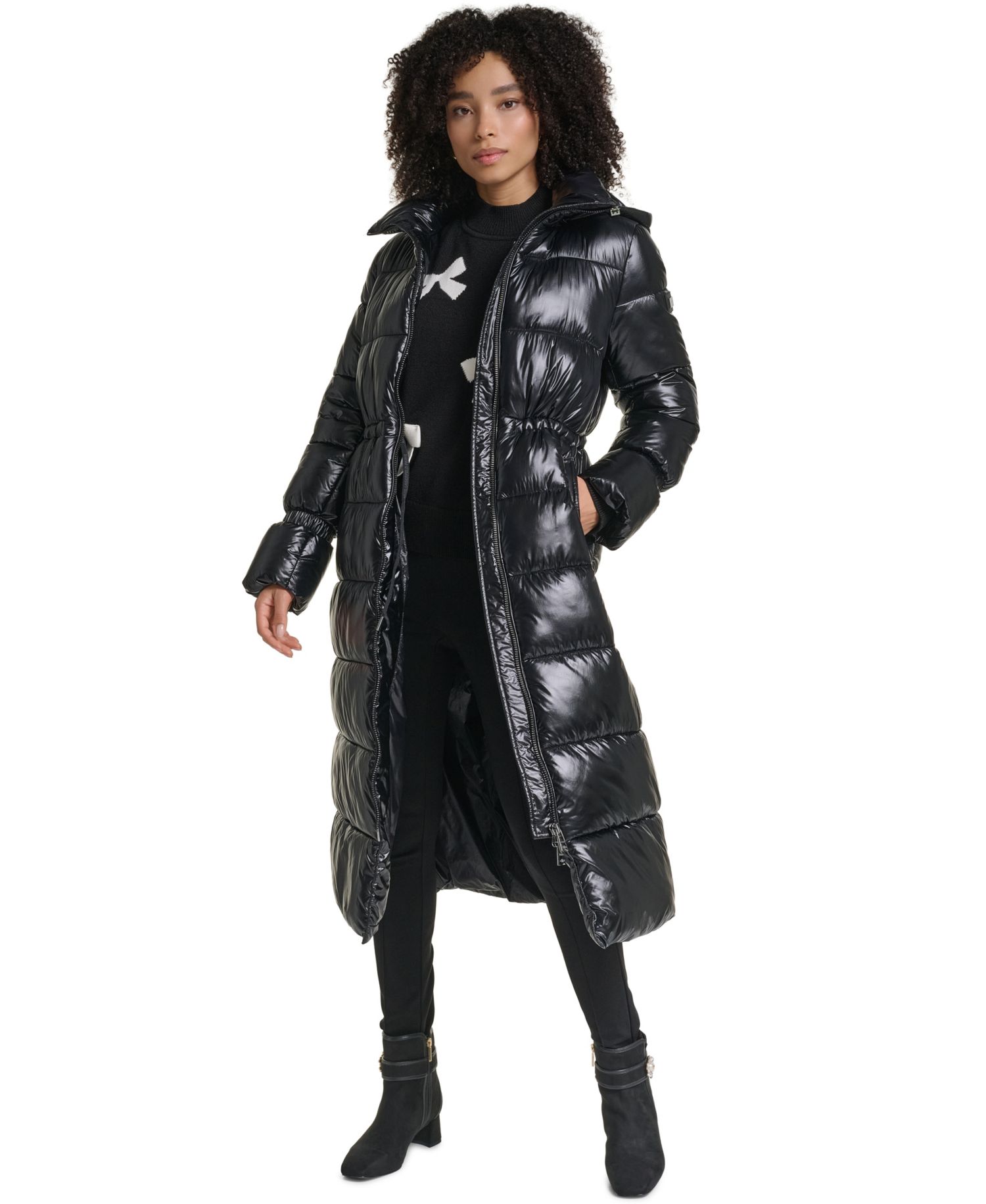 Women's Hooded-Anorak Maxi Puffer Coat