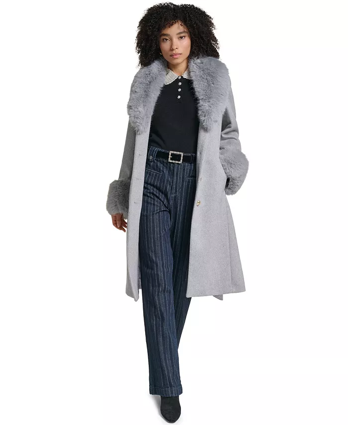 Women's Single-Breasted Long Wool-Blend Coat, Created for Macy's - thumbnail 7