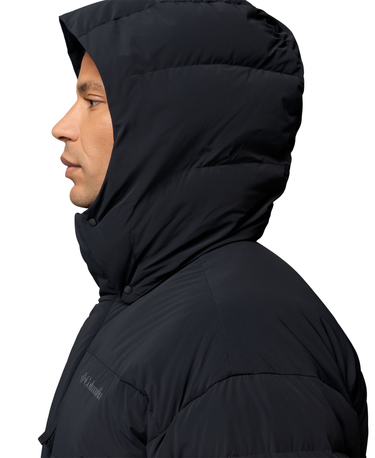Мужская куртка Columbia Amaze Puff™ Hooded, цвет: Чёрный — фото 4