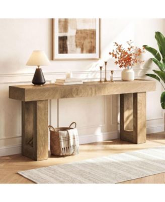 78.74" Extra Long Console Table Wooden Rectangular Sofa Table Behind The Couch,Farmhouse Entryway Table for Entrance,Hallway,Living Room